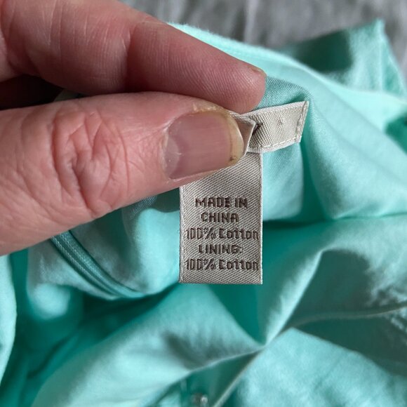 Turquoise J. Crew Sundress Size 2 Breakfast at Tiffany's, Old Money, Feminine - Picture 10 of 10